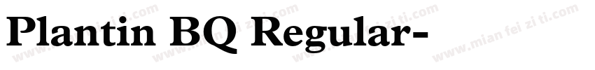 Plantin BQ Regular字体转换